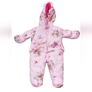 Steve Madden Pink Floral Snowsuit